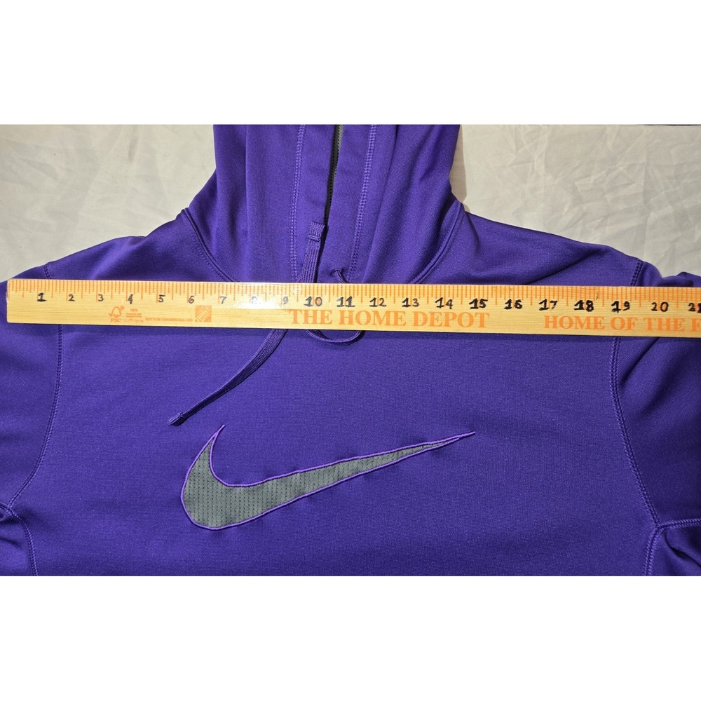 Nike Therma-FIT Purple and Gray Large Swoosh Pullover Hoodie Size Large Athletic - Picture 13 of 13